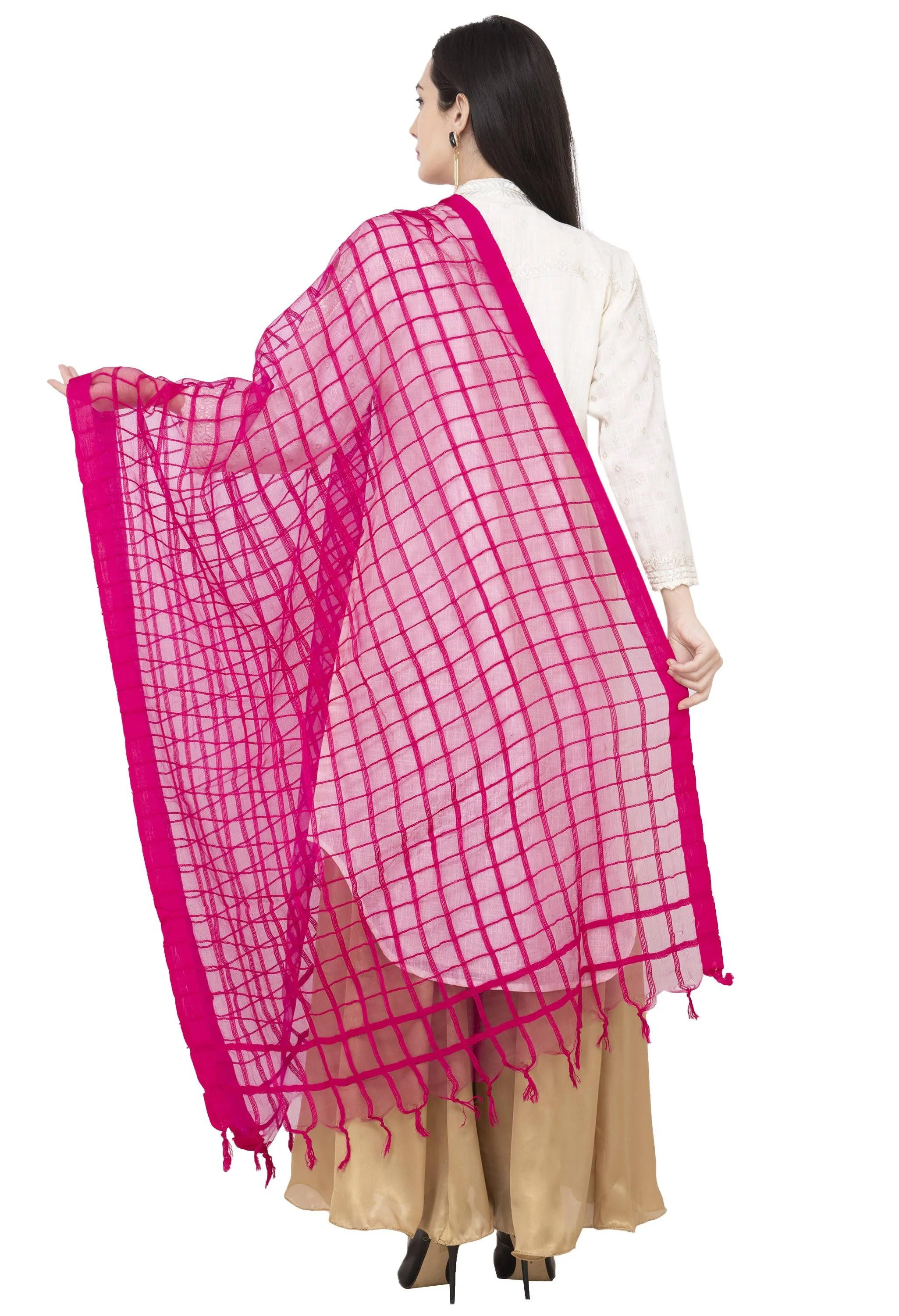 A R SILK Golden Color Fancy Silk Dupattas and Chunnis
