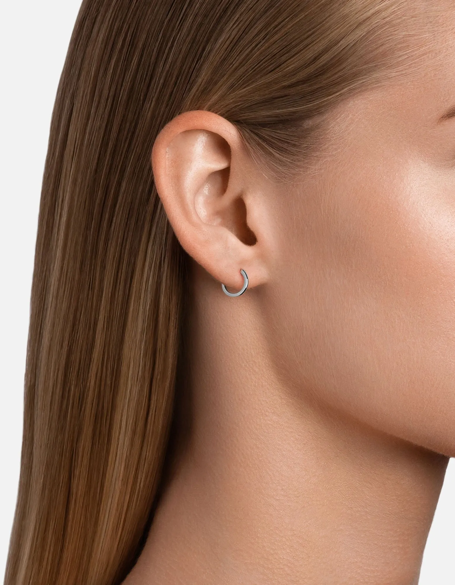 Aeri Huggie Earring, Sterling Silver