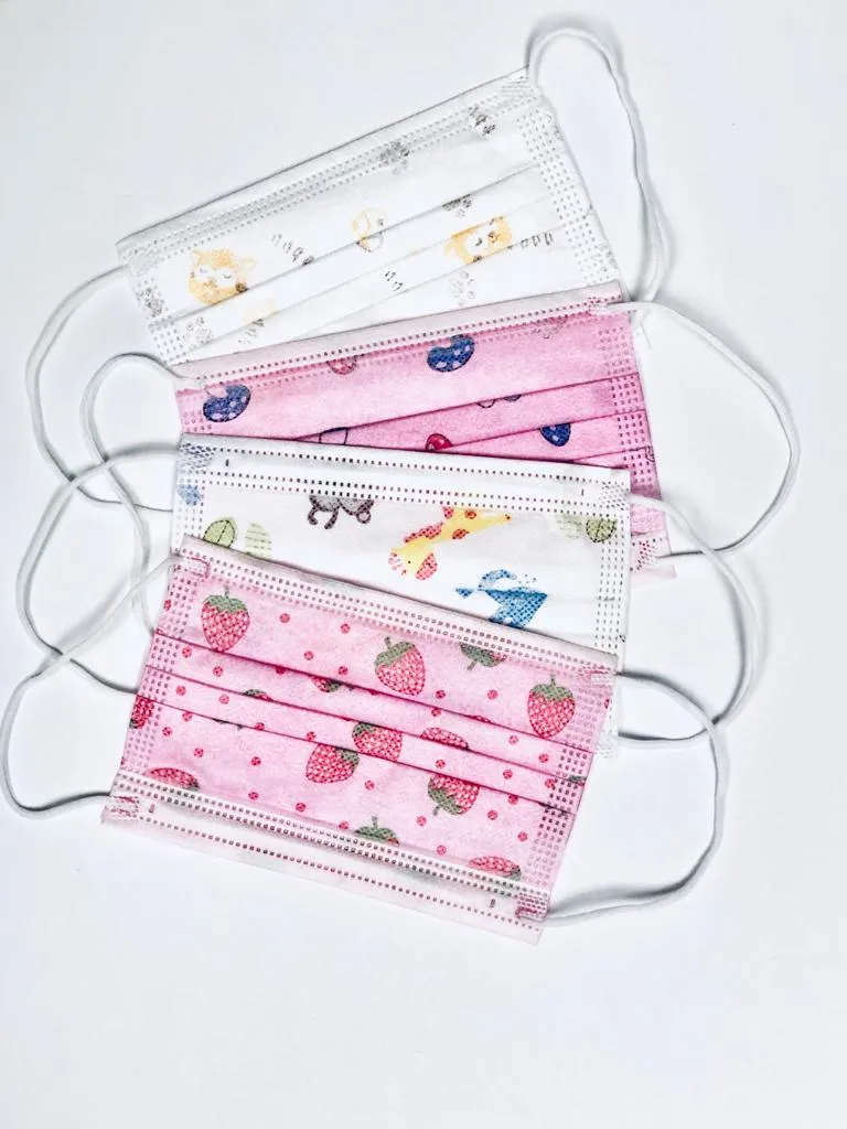 Assorted Pattern Disposable Mask - Pediatric (50piece/box) (4-12 Yrs)