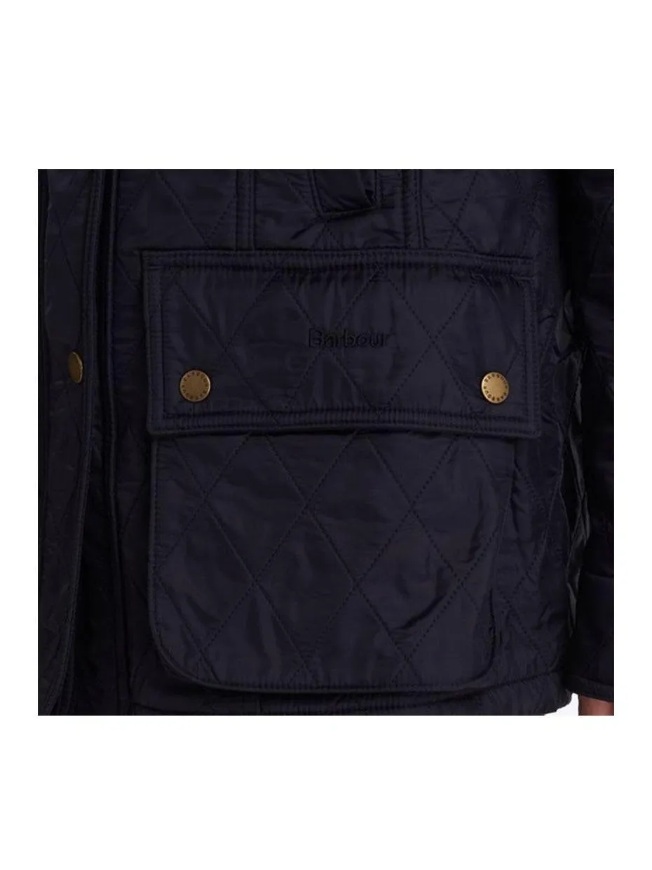 Barbour Women Beadnell Polarquilt Jacket Navy LQU0471 NY91