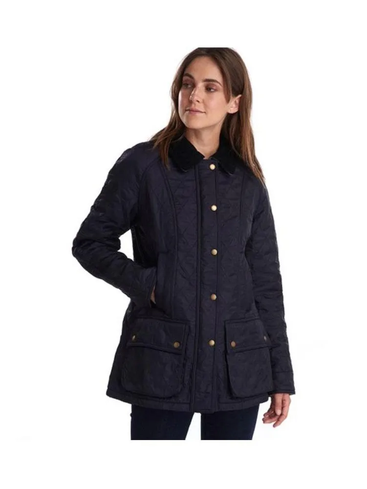 Barbour Women Beadnell Polarquilt Jacket Navy LQU0471 NY91