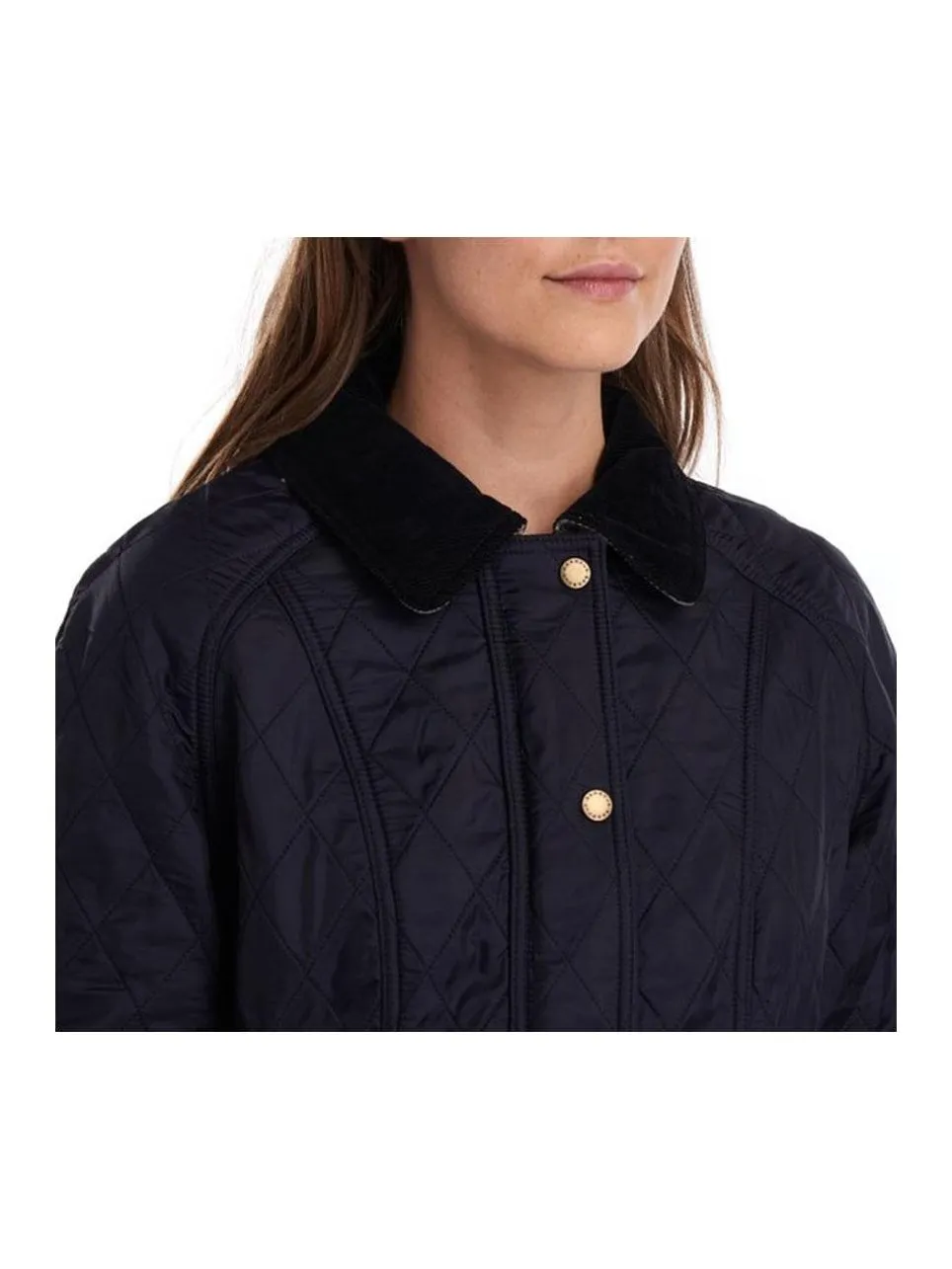 Barbour Women Beadnell Polarquilt Jacket Navy LQU0471 NY91