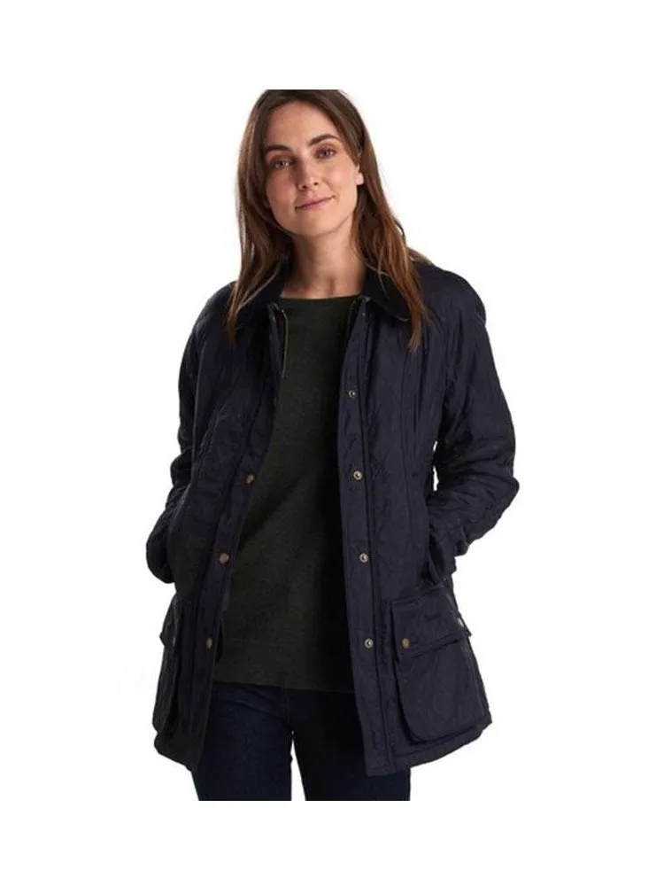 Barbour Women Beadnell Polarquilt Jacket Navy LQU0471 NY91