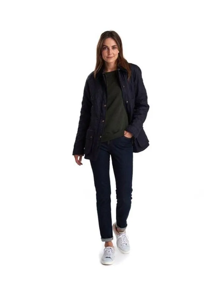 Barbour Women Beadnell Polarquilt Jacket Navy LQU0471 NY91