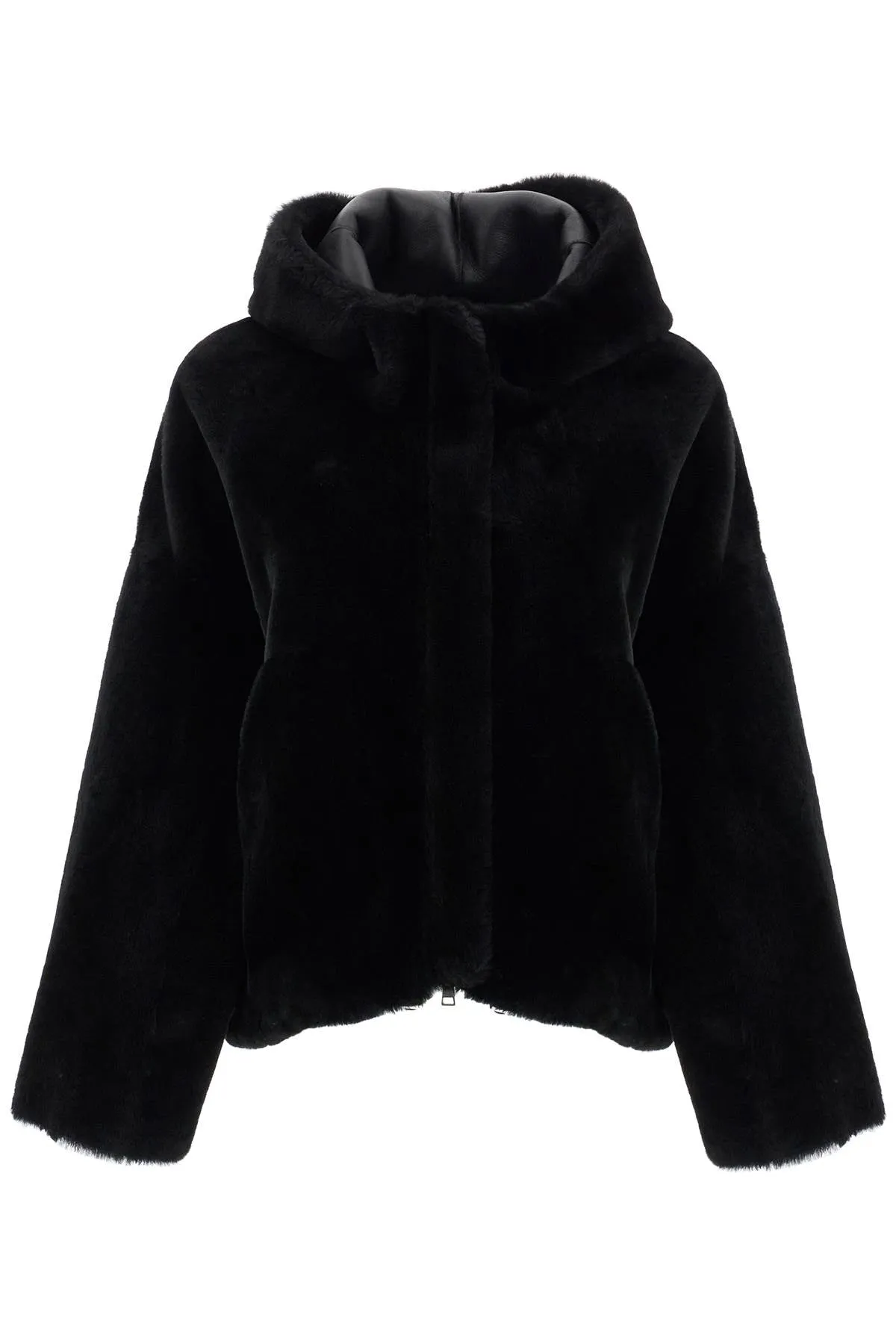 **Stylish BLANCHA Shearling Bomber Jacket for Ultimate Warmth and Comfort**