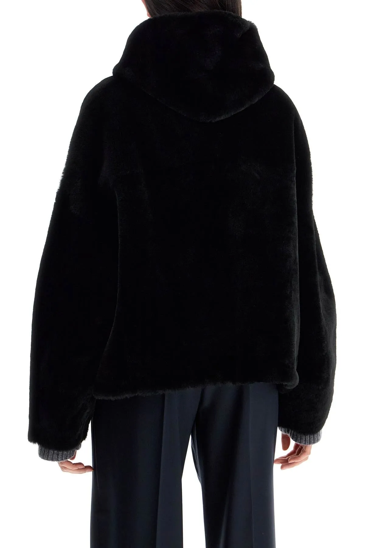 **Stylish BLANCHA Shearling Bomber Jacket for Ultimate Warmth and Comfort**