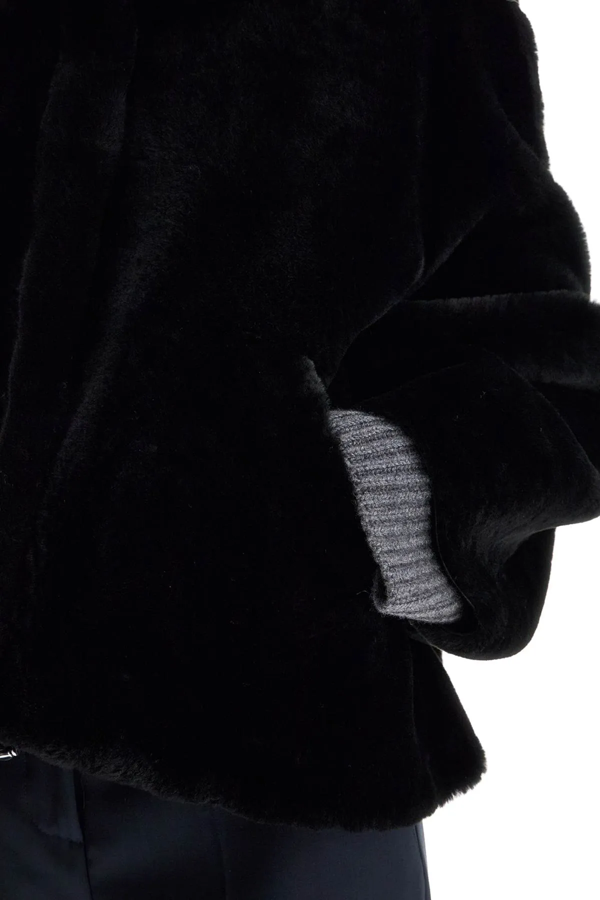 **Stylish BLANCHA Shearling Bomber Jacket for Ultimate Warmth and Comfort**