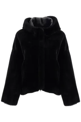 **Stylish BLANCHA Shearling Bomber Jacket for Ultimate Warmth and Comfort**