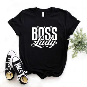 Boss Lady Print Women Tshirts