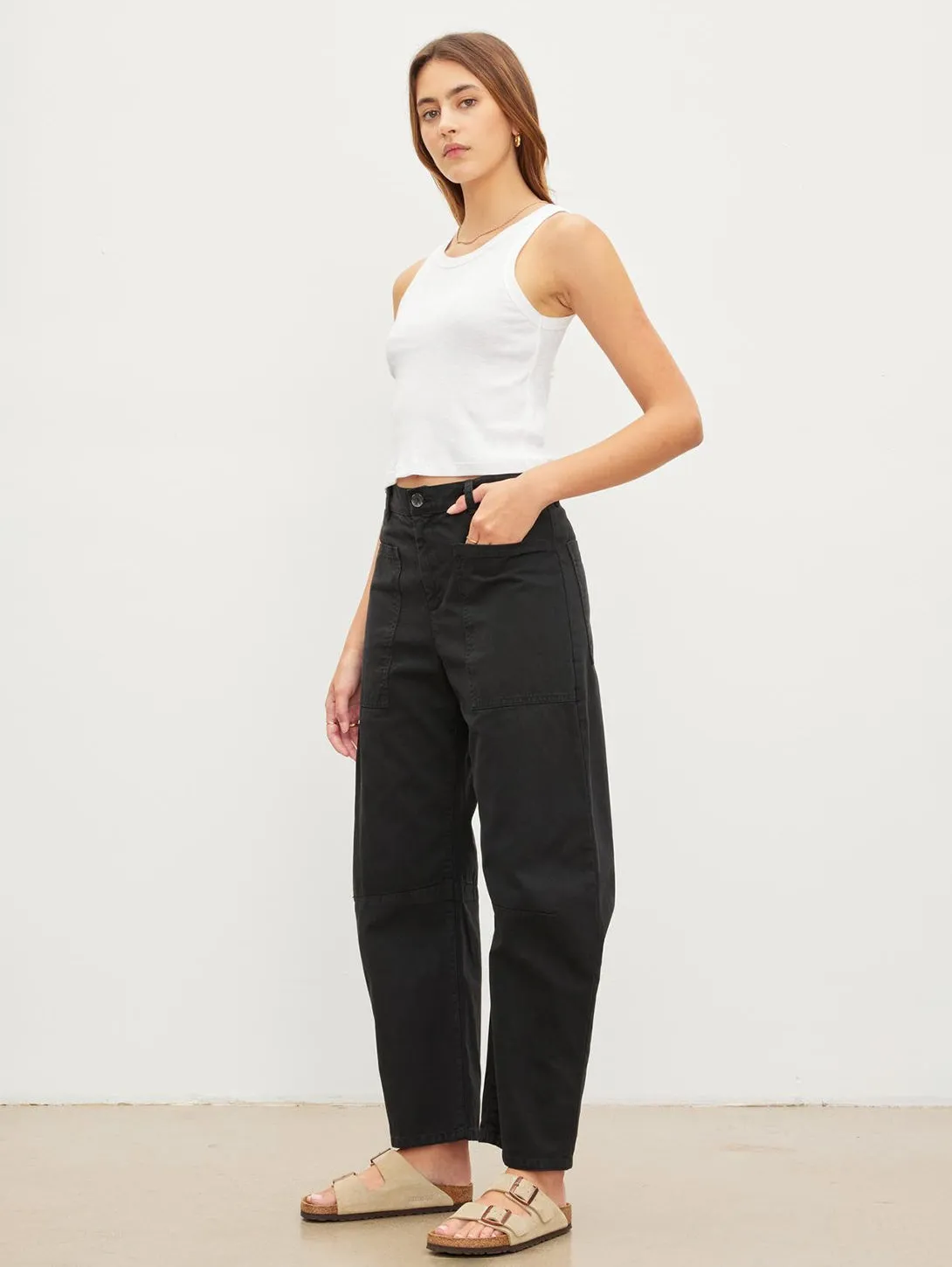 Brylie Twill Pant - Black