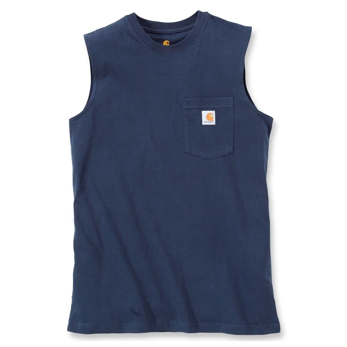 Carhartt&#x20;100374&#x20;Pocket&#x20;Sleeveless&#x20;T-Shirt&#x20;-&#x20;Navy