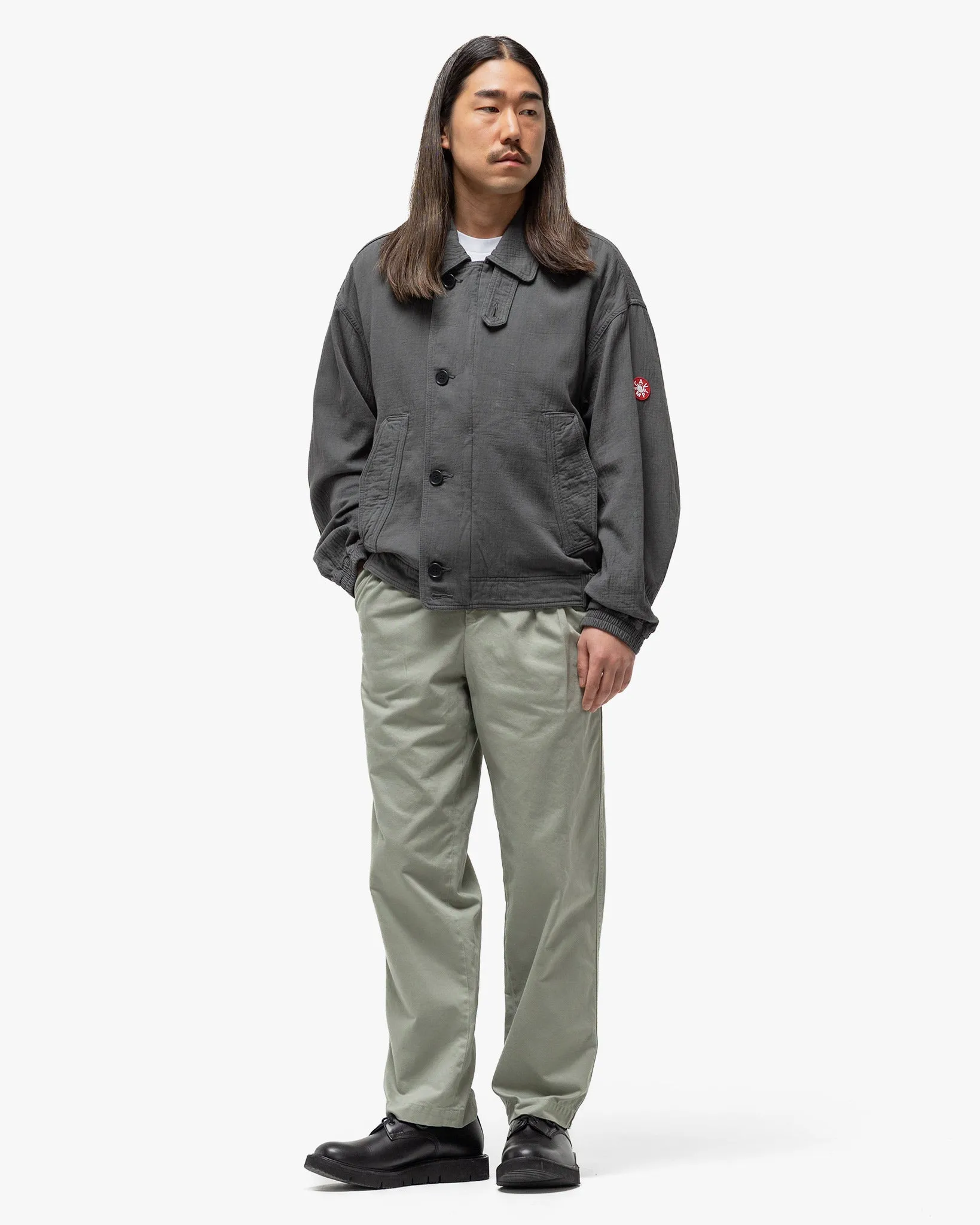 Casual Two Tuck Pants Grey