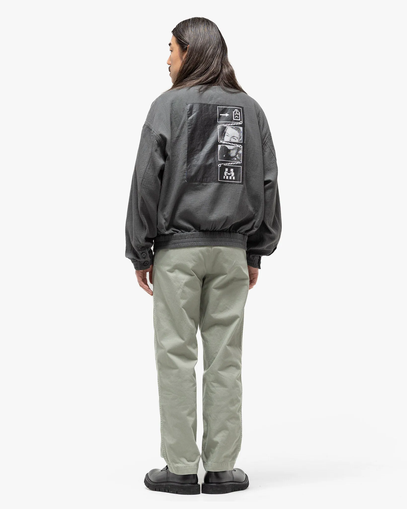 Casual Two Tuck Pants Grey
