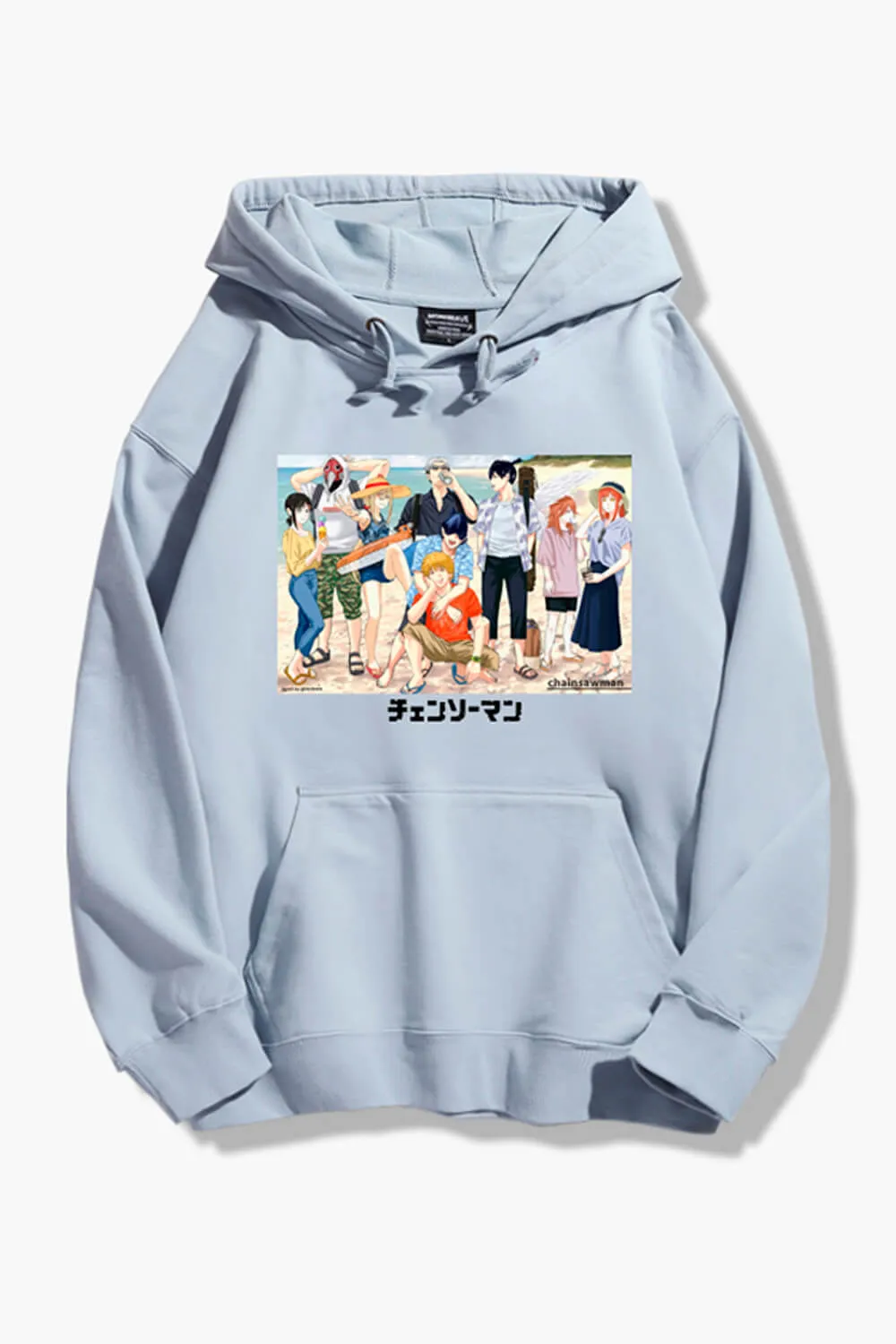 Chainsaw Man Beach Party Anime Hoodie