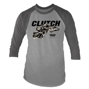 Clutch "Pure Rock Wizards" Grey Marl Baseball Shirt