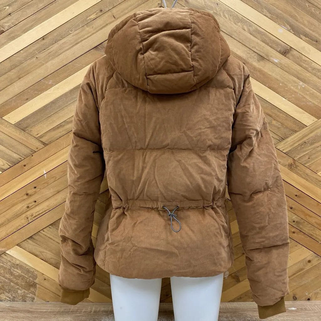 Columbia - Women's Corduroy-Style Down Jacket - MRSP $220: Brown-women-MD