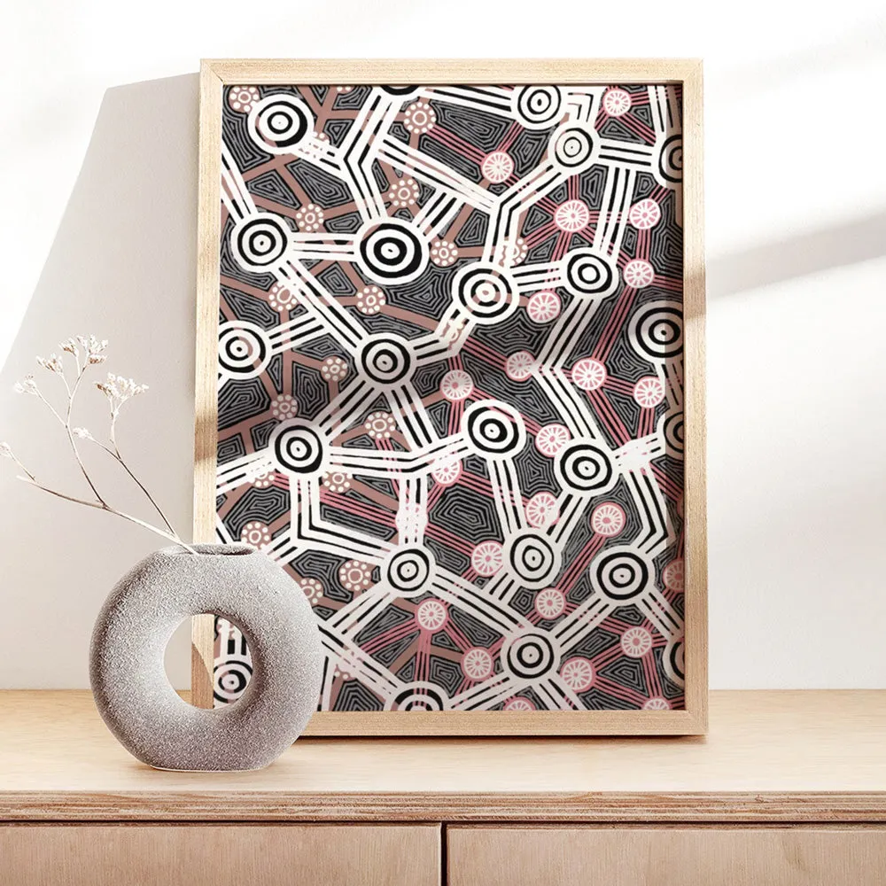 Connected Journey I - Art Print by Leah Cummins