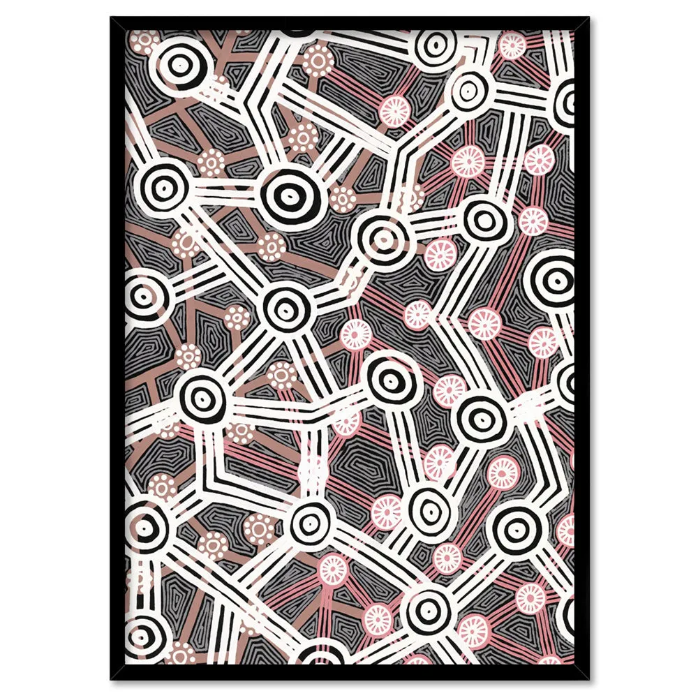 Connected Journey I - Art Print by Leah Cummins