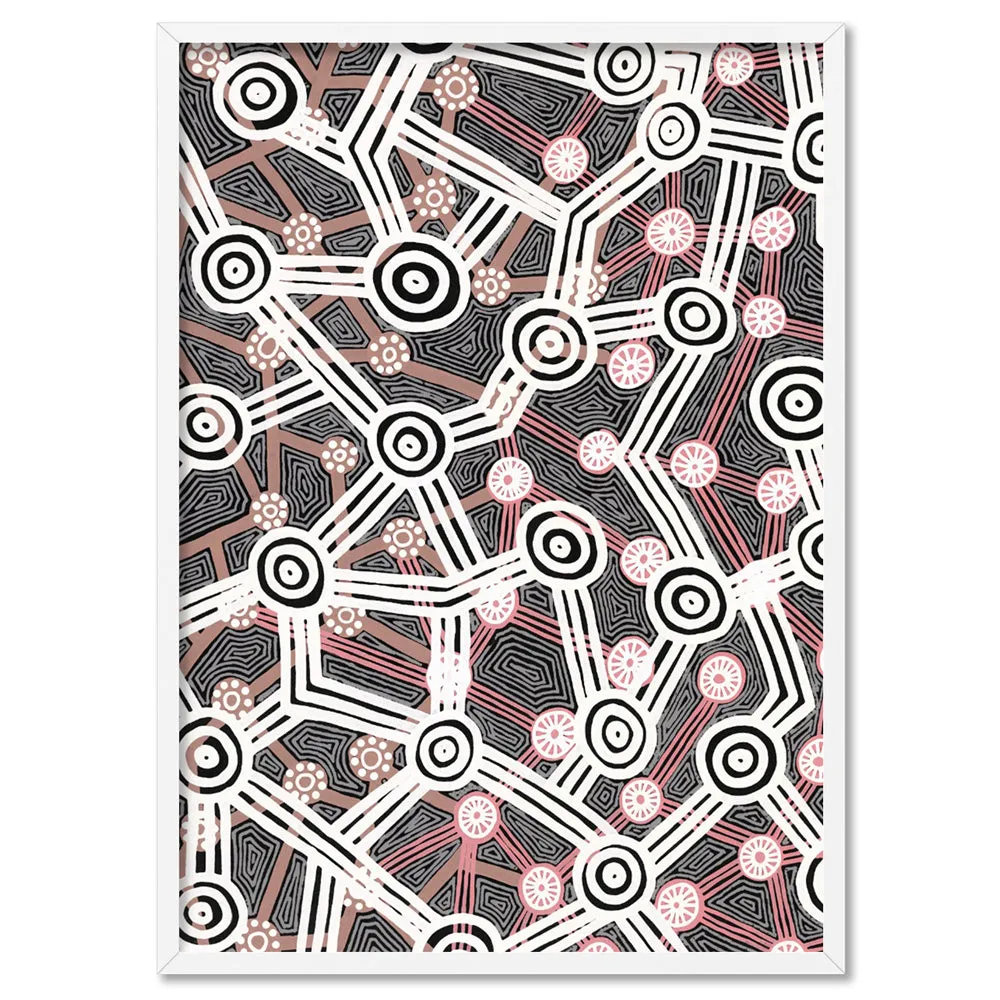Connected Journey I - Art Print by Leah Cummins