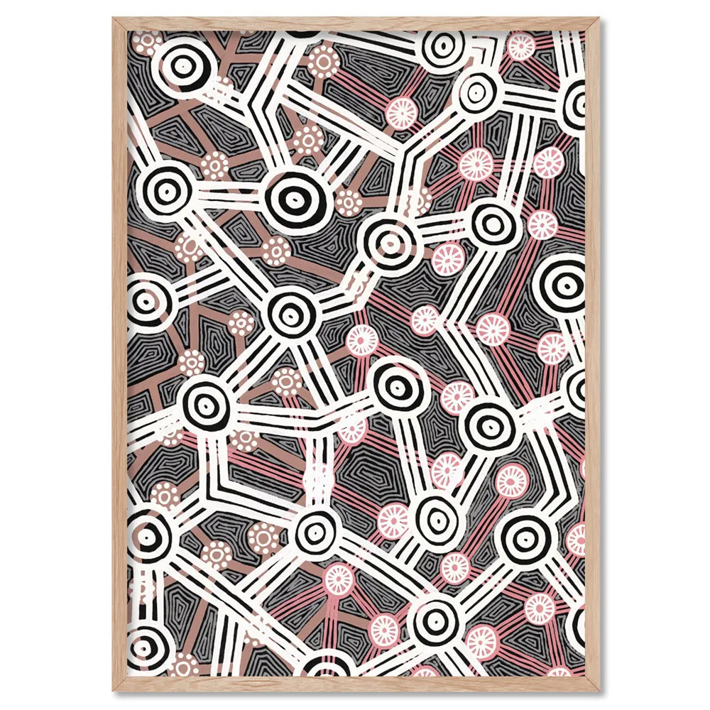 Connected Journey I - Art Print by Leah Cummins