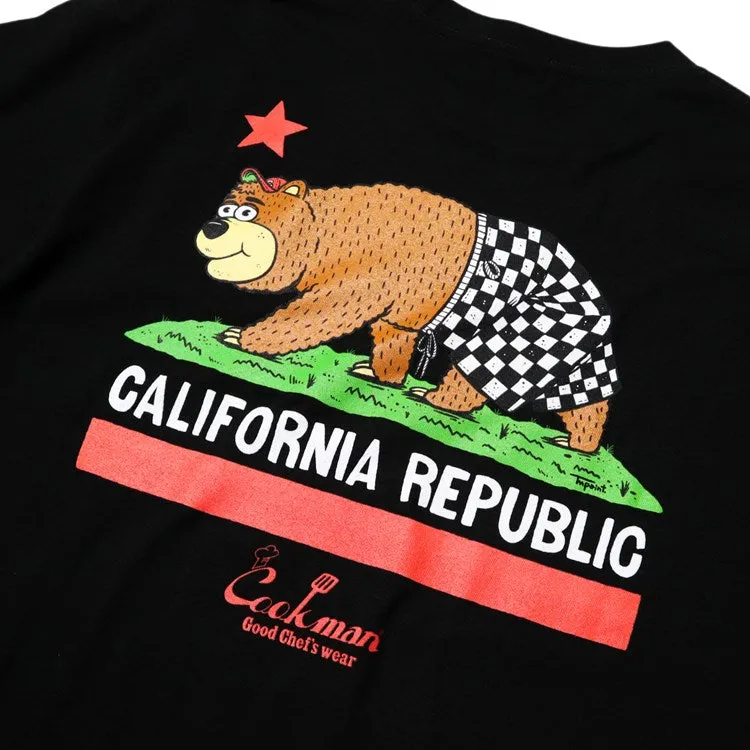 Cookman T-shirts - TM Paint California Bear : Black