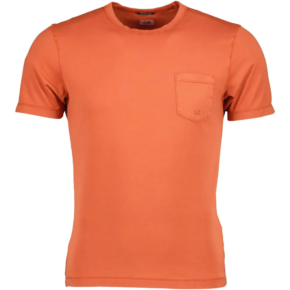 C.P. Logo Print Pocket T-Shirt
