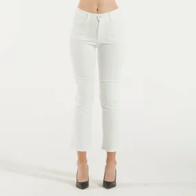 Cycle jeans kate crop bootcut bianco