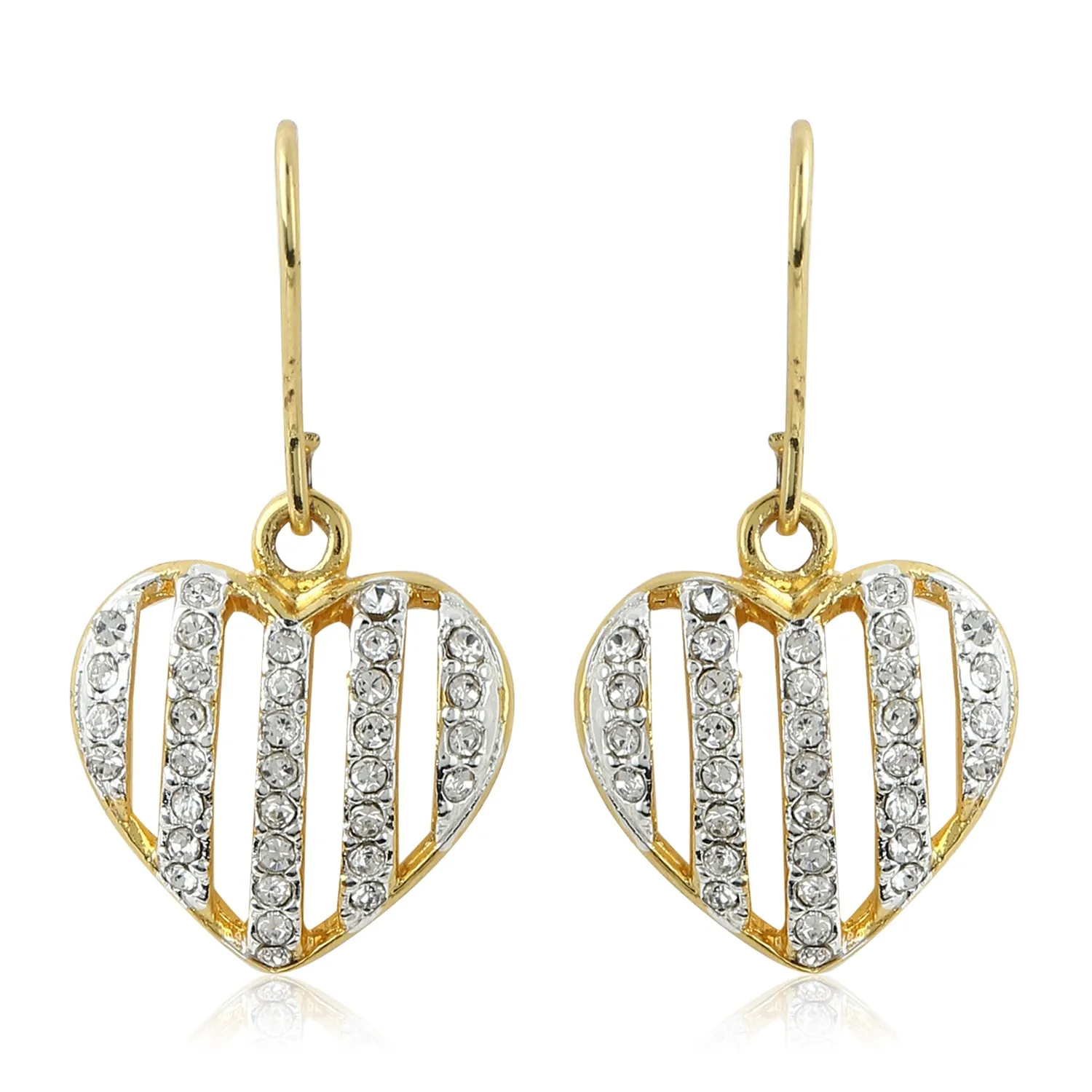 Diamante Heart Earrings