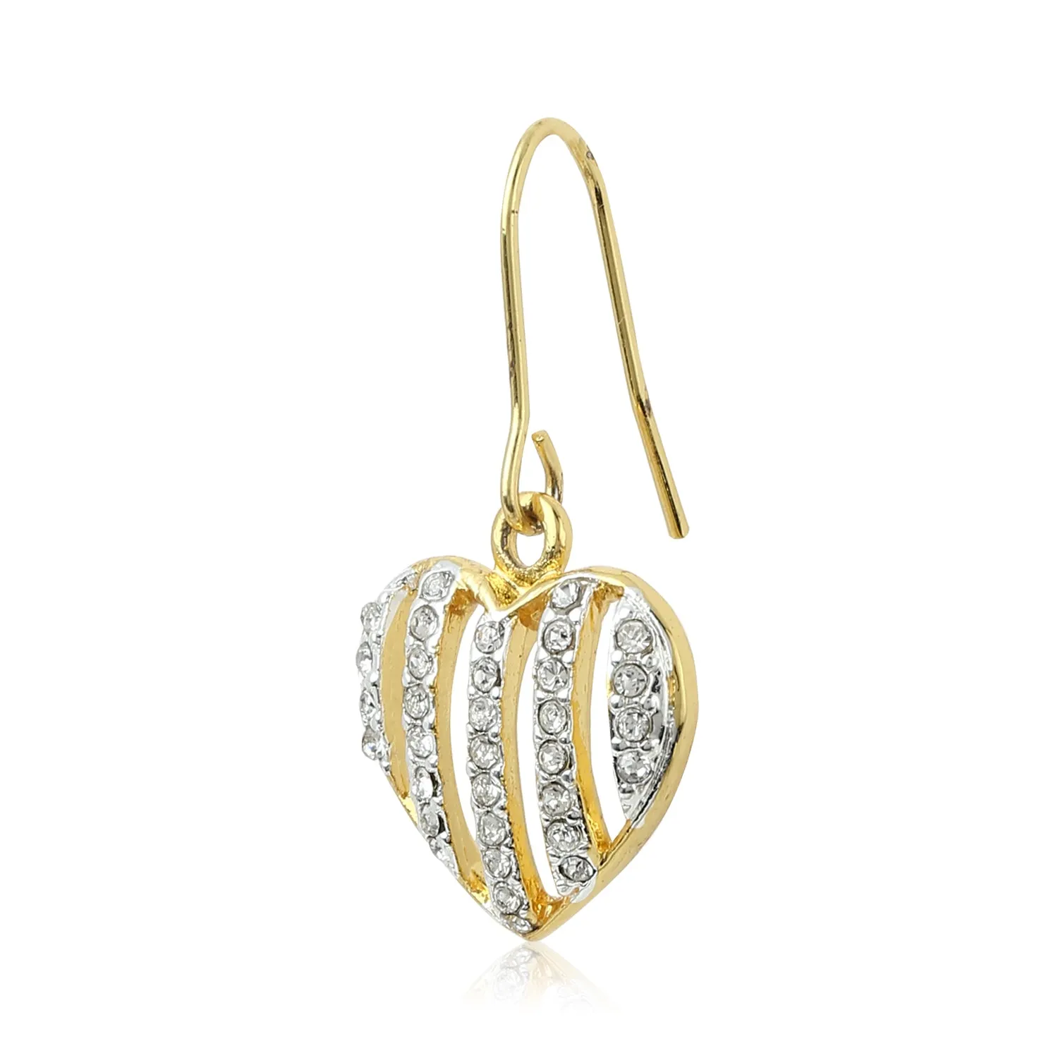 Diamante Heart Earrings
