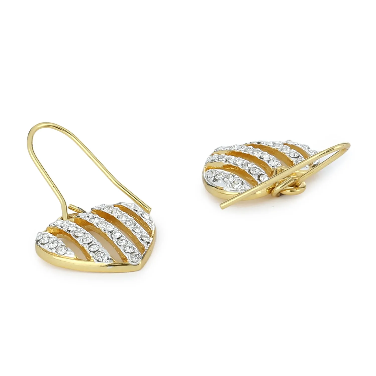 Diamante Heart Earrings