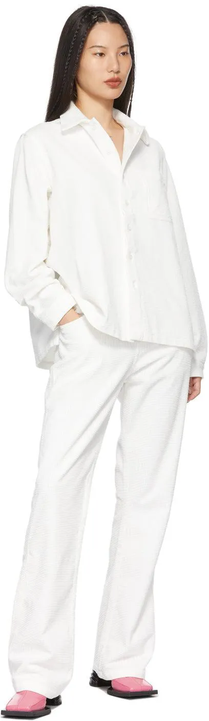 ERL White Corduroy Jeans