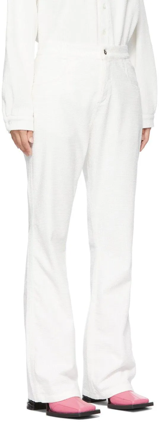 ERL White Corduroy Jeans