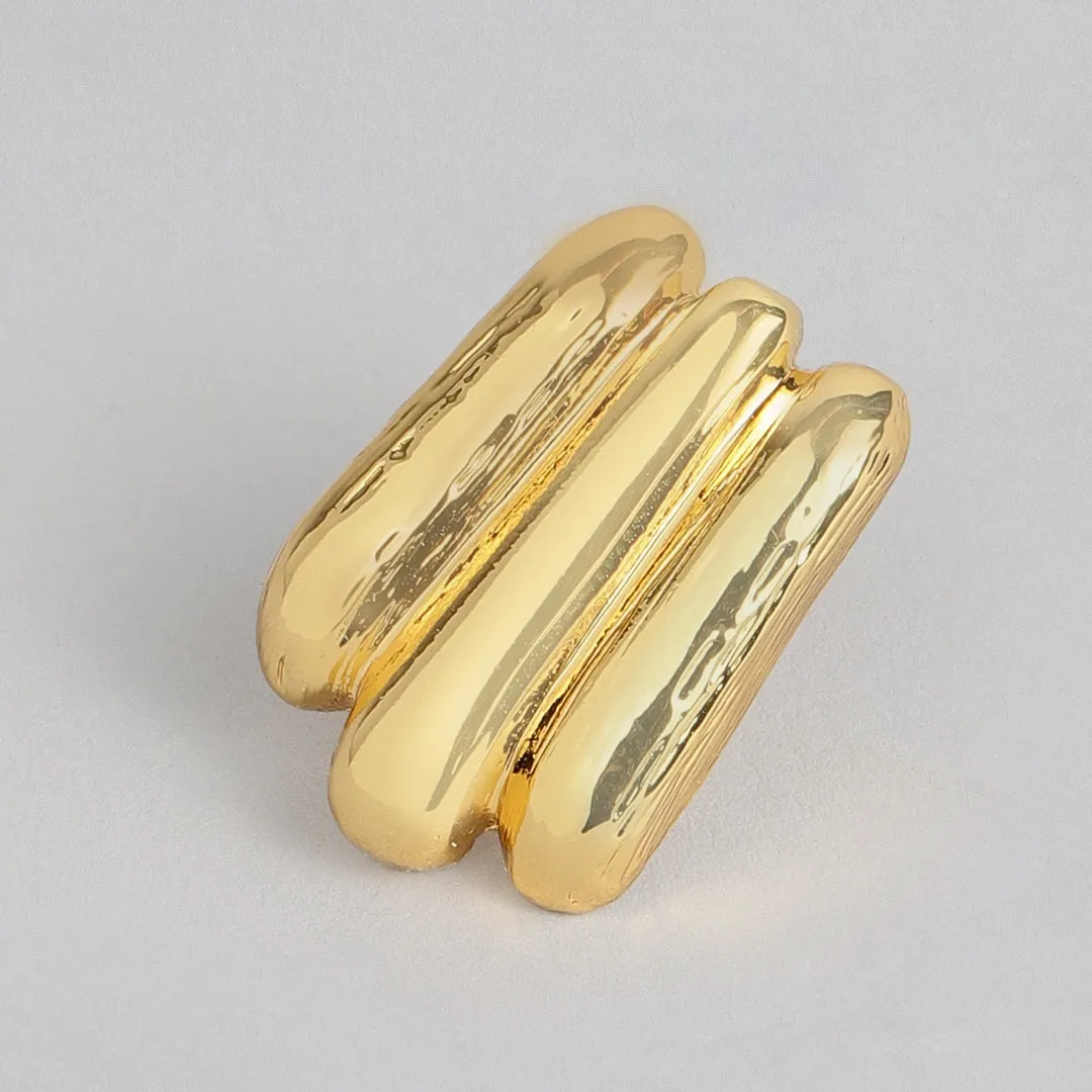 Estele 24 Kt Gold Plated Link capsule Necklace