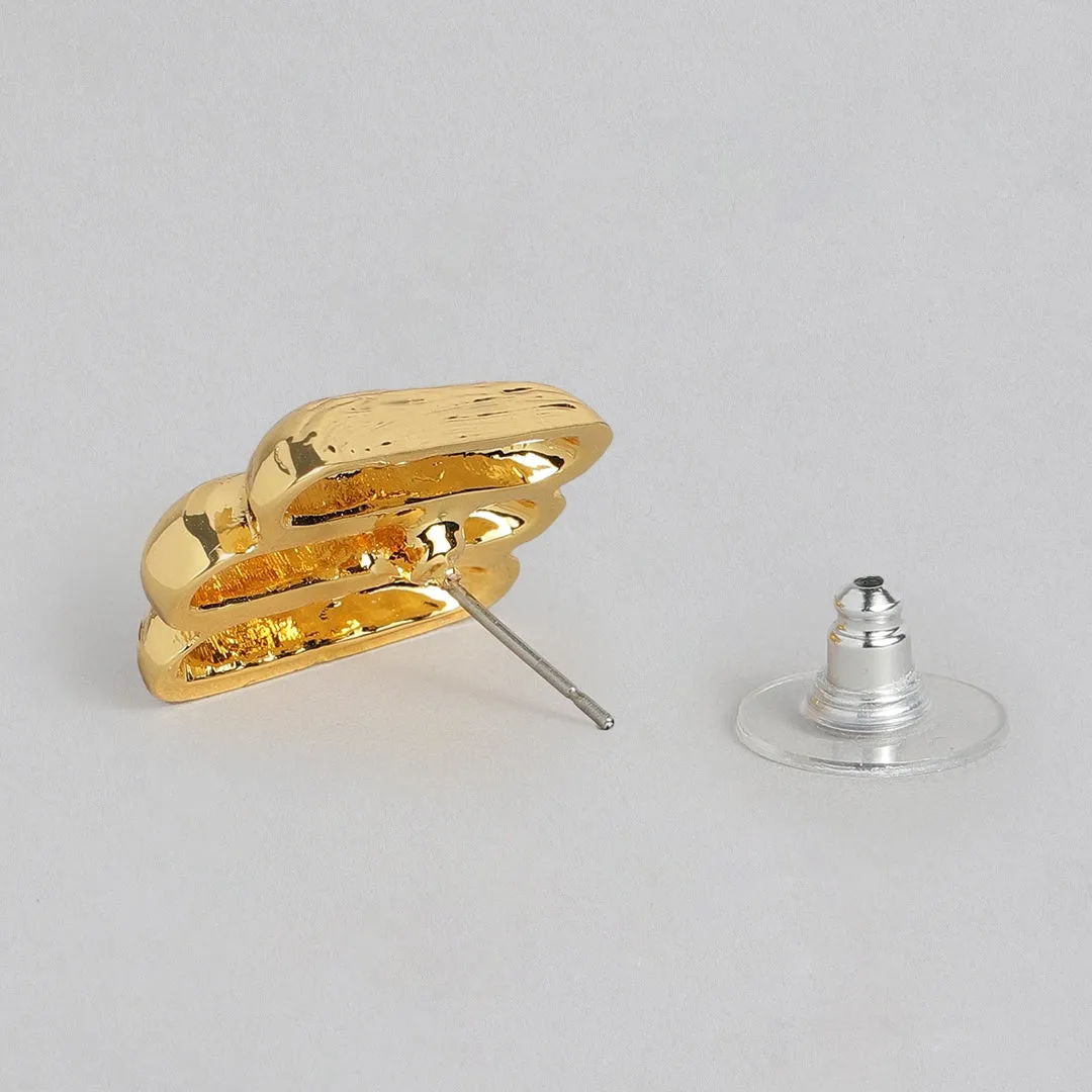 Estele 24 Kt Gold Plated Link capsule Necklace