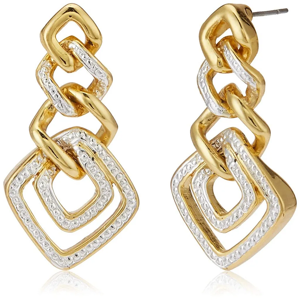 Estele 24 Kt Gold Plated Wedding Jewellery Austrian Diamond Necklace Set For Women