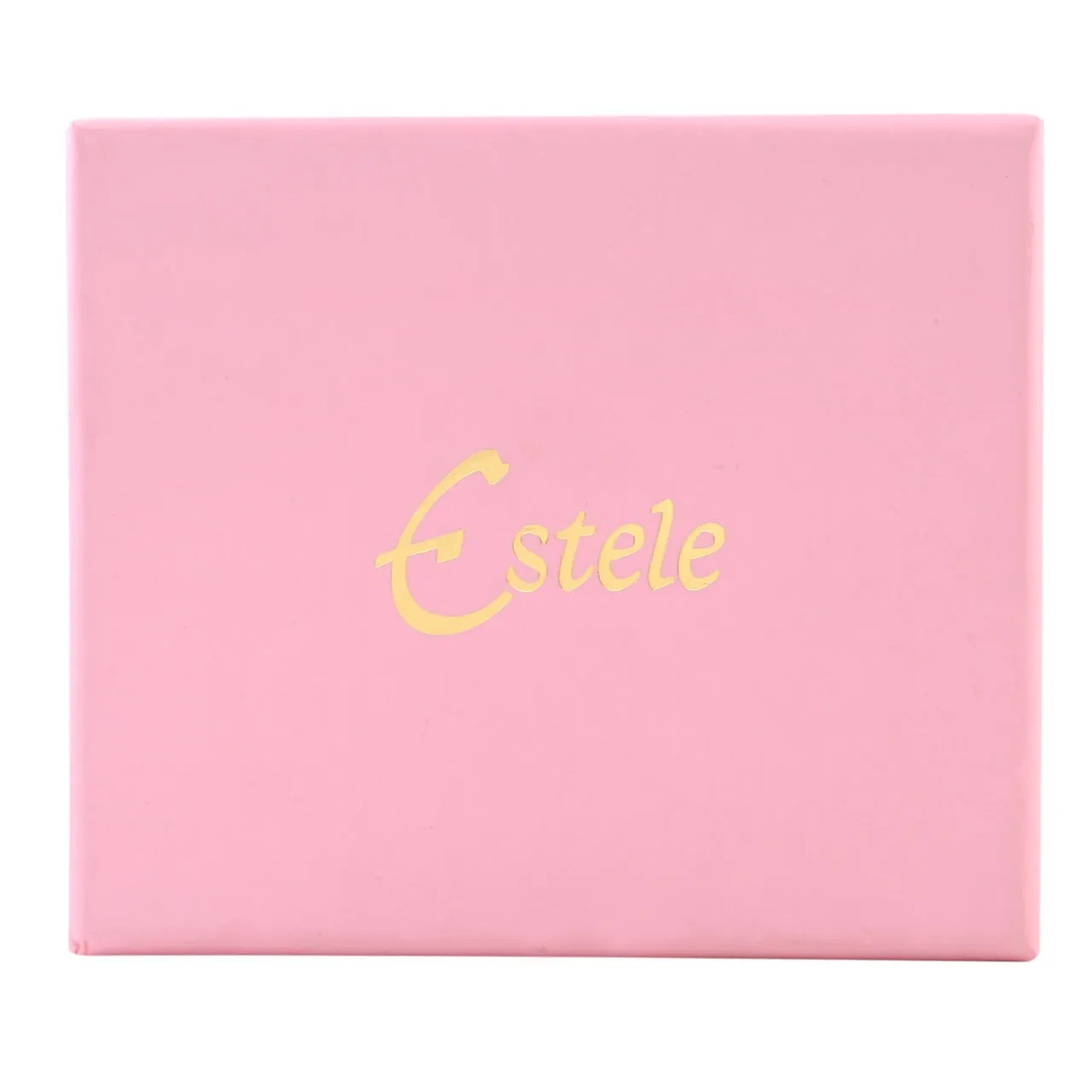 Estele Gold & Rhodium Plated Moonlight Sparkling AD Studs Earrings for Women