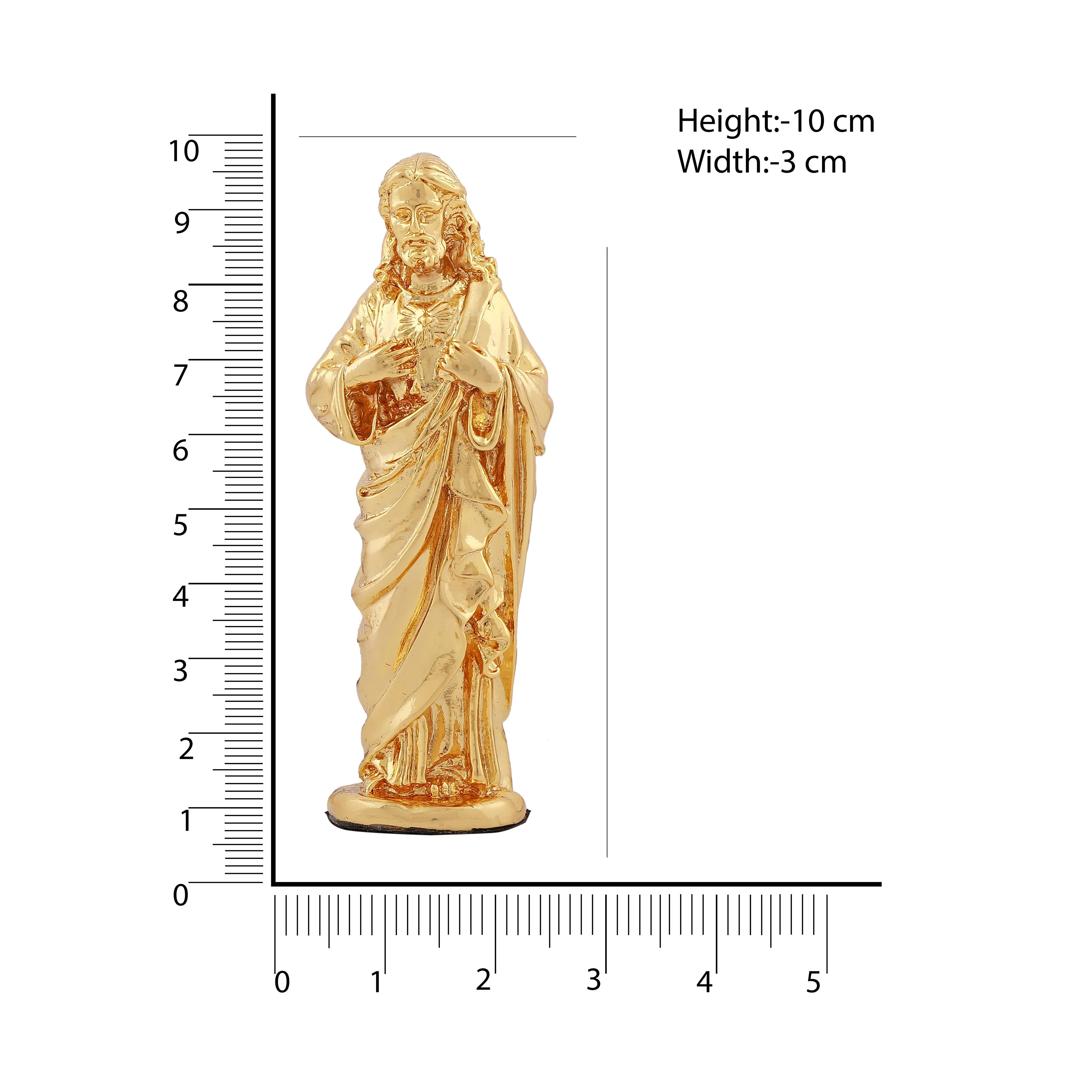 Estele Gold Plated Almighty Jesus Christ Idol showpiece for Gifting/Home Decoration.