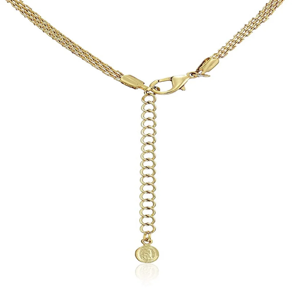 Estele - Rubani Ruby 24 KT gold plated Necklace Set