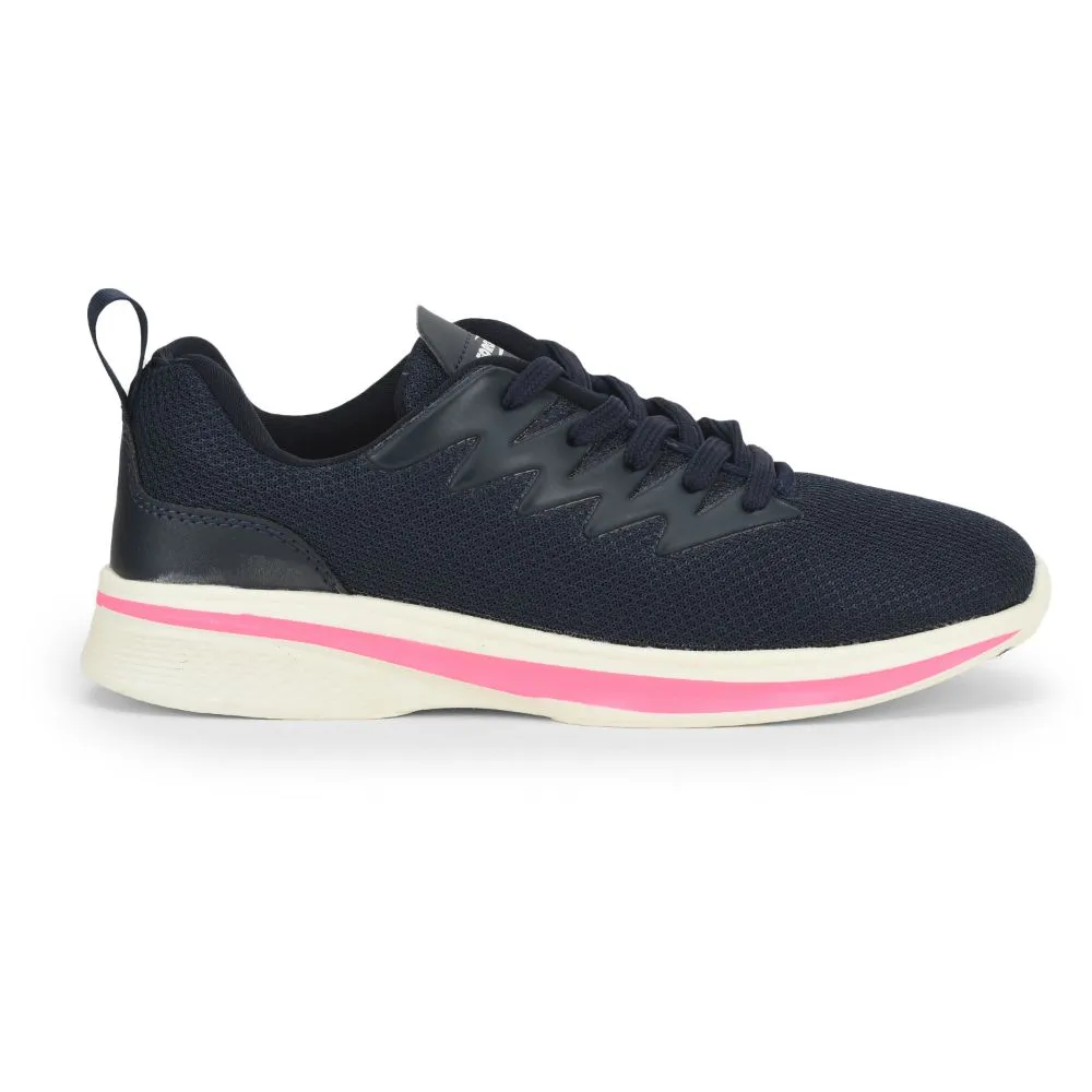 Force 10 Lacing Navy Blue Casual Shoes For Women CEINA By Liberty