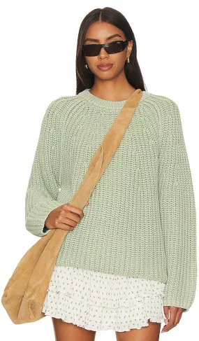 Free People Take Me Home Sweater in Mint