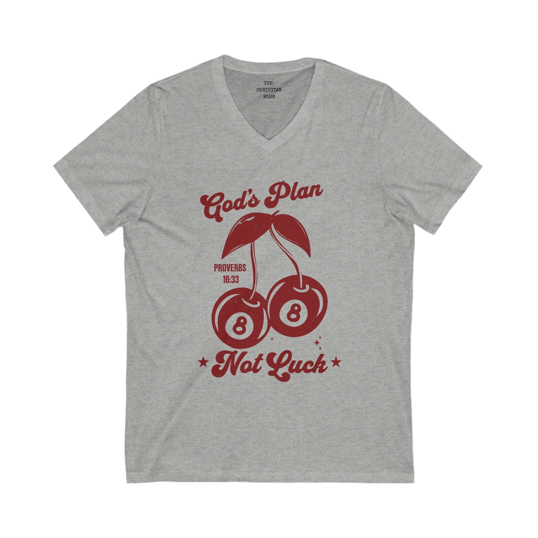 God's Plan Not Luck V Neck