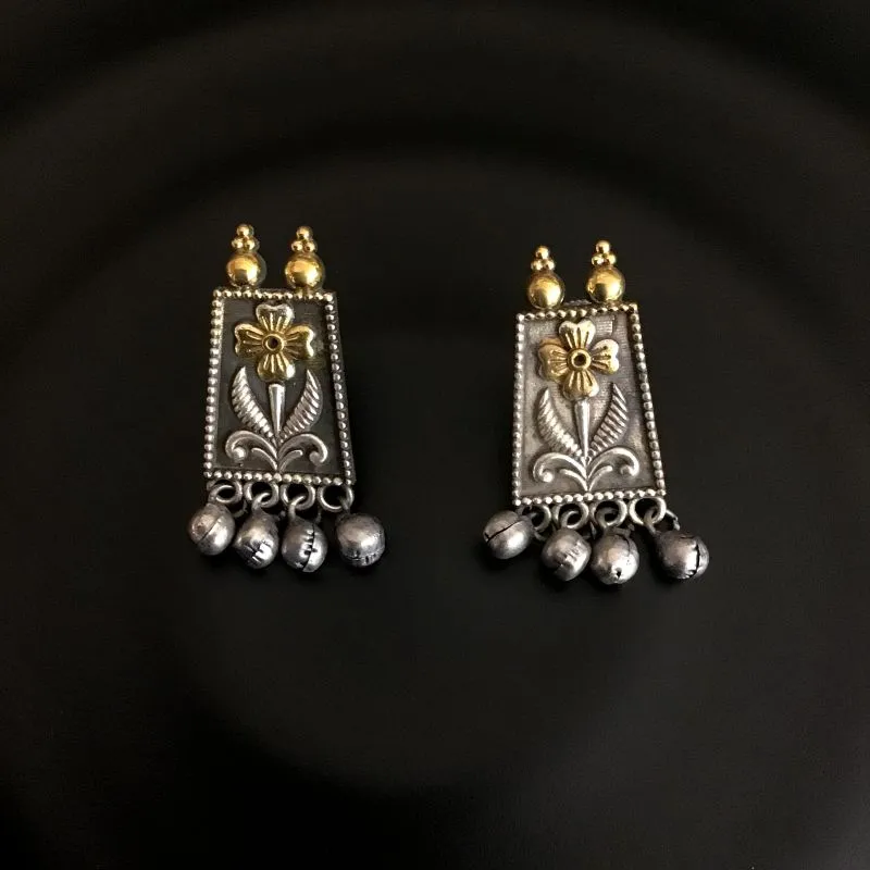 Gold Oxidized Necklace Set 11687-7816