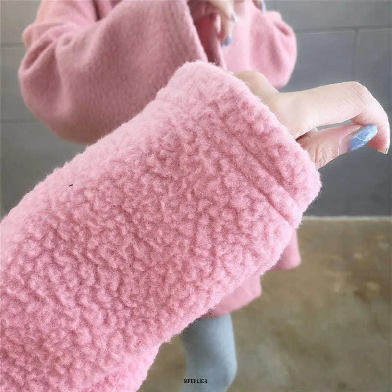Kawaii Rabbit Ear Hooded Pure Color Hoodies