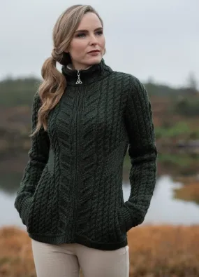 Kinsale Aran Zip Sweater