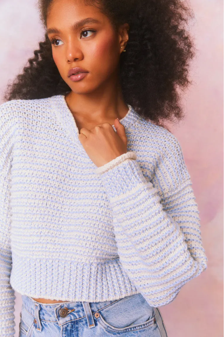 Koa Cotton Stripe Pullover Sweater