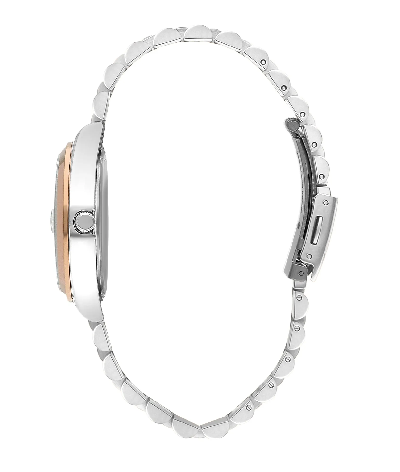 Lee Cooper LC07827.560 Women's Super Metal Silver/Rose Gold Watch