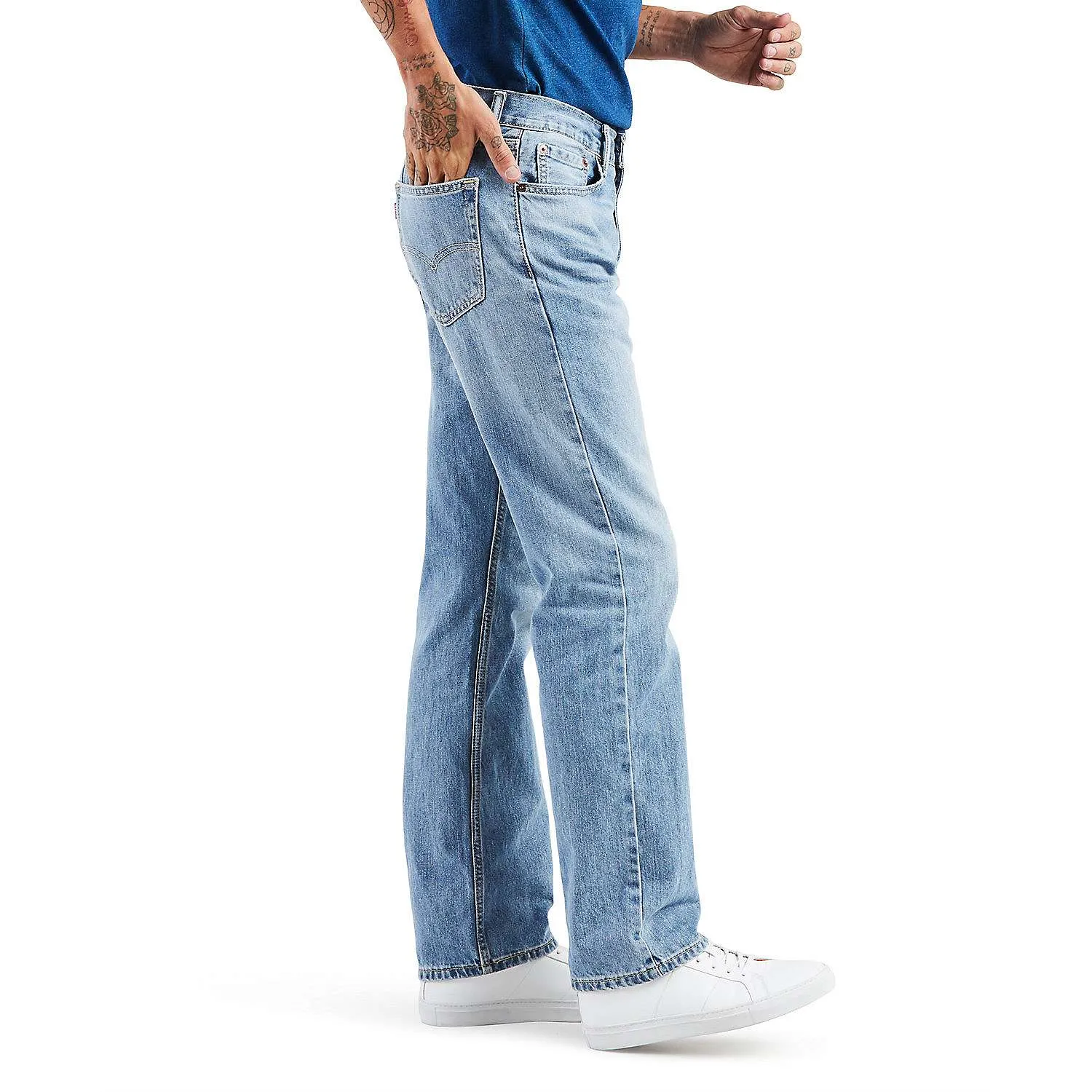 Levi's 505 Men's Regular Fit Jeans, Light Blue