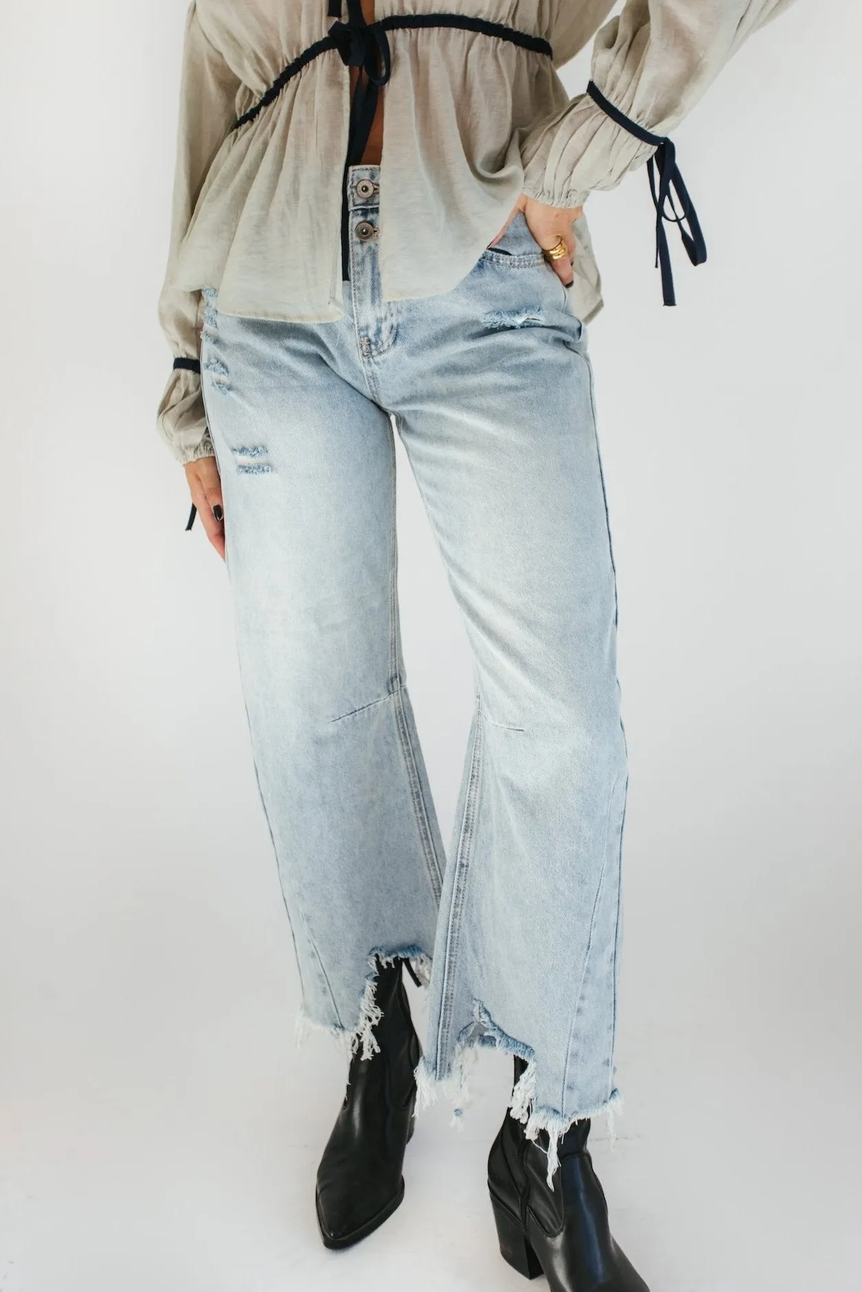Libby Horseshoe Jean - Denim