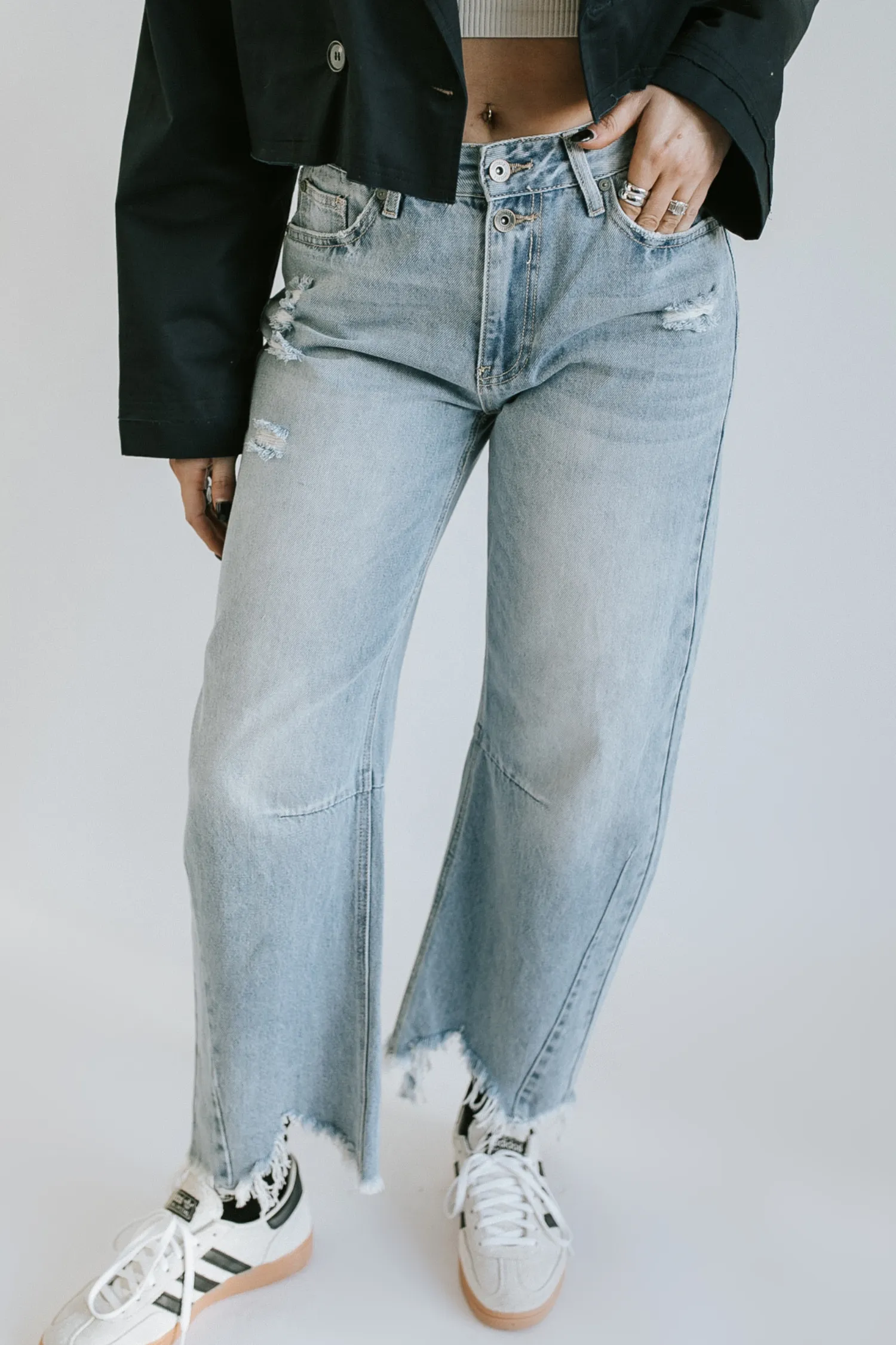 Libby Horseshoe Jean - Denim