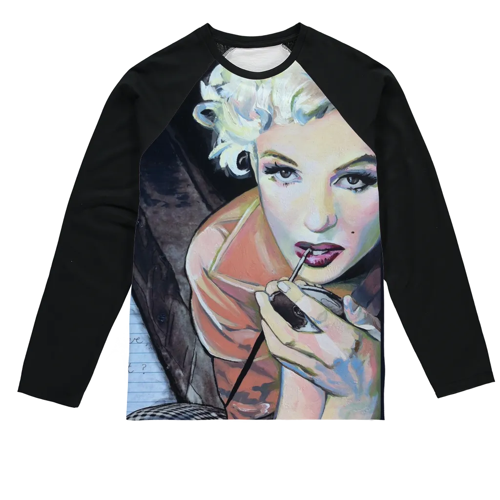 Marilyn Baseball Long Sleeve T-Shirt